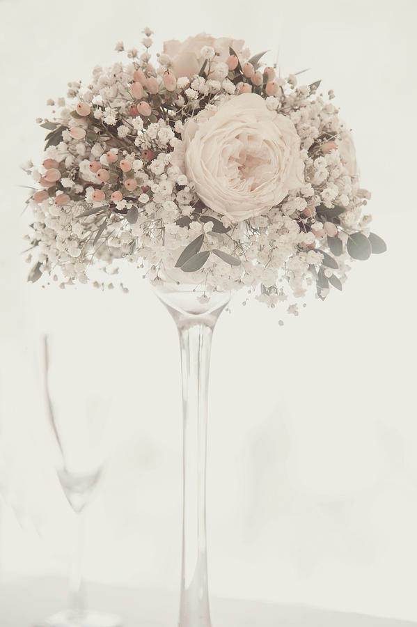 Romantic Floral Wedding Decor 2 Photograph by Jenny Rainbow