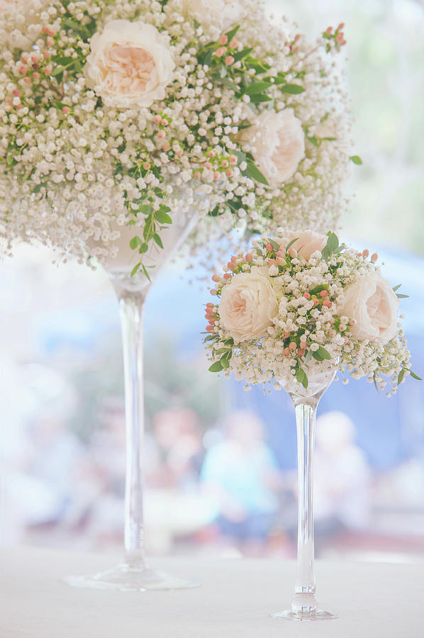 Romantic Floral Wedding Decor 4 Photograph by Jenny Rainbow