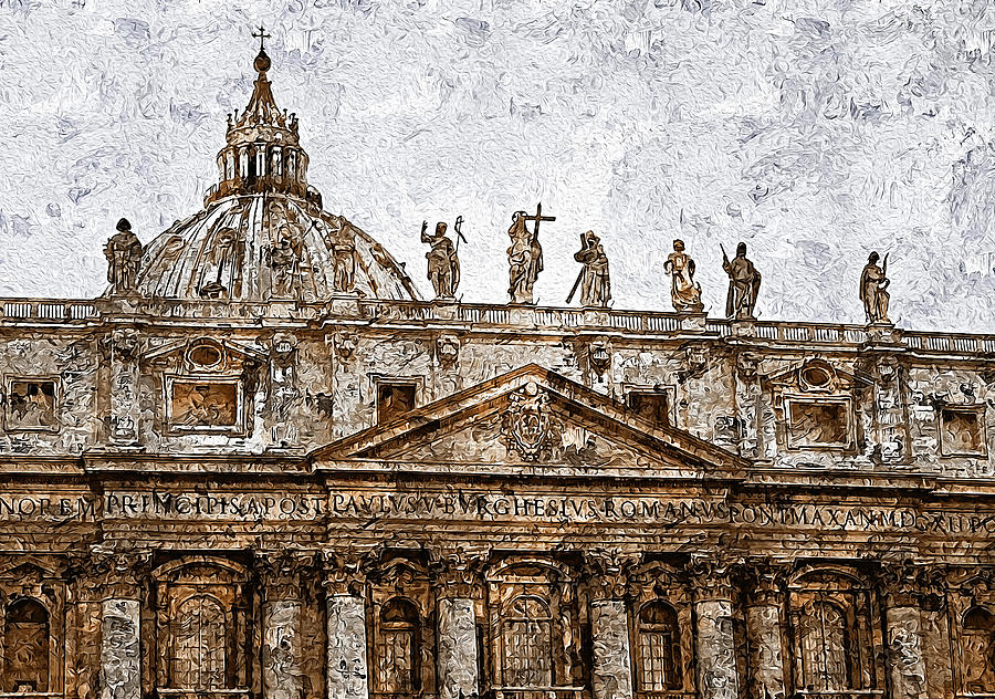 Rome and the Vatican City - 08 Painting by AM FineArtPrints