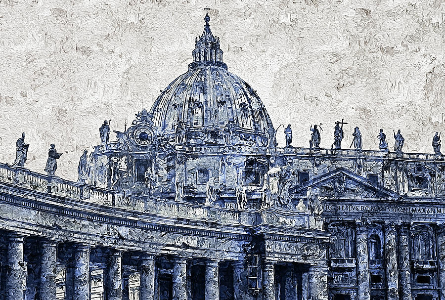 Rome and the Vatican City - 09 Painting by AM FineArtPrints