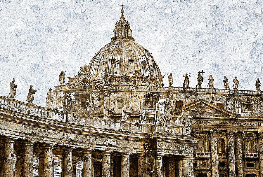 Rome and the Vatican City - 10 Painting by AM FineArtPrints