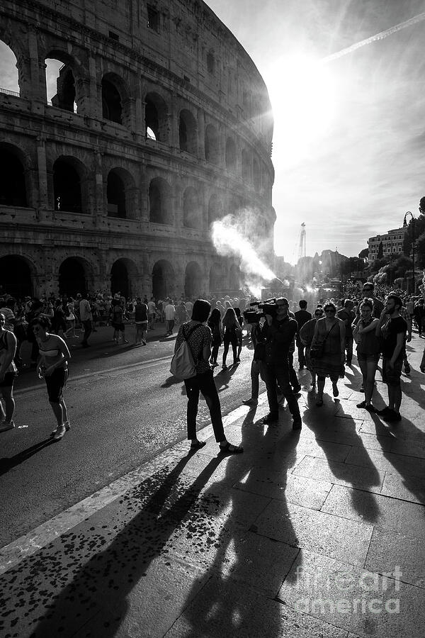 Rome - Black And White Street photo Photograph by Stefano Senise