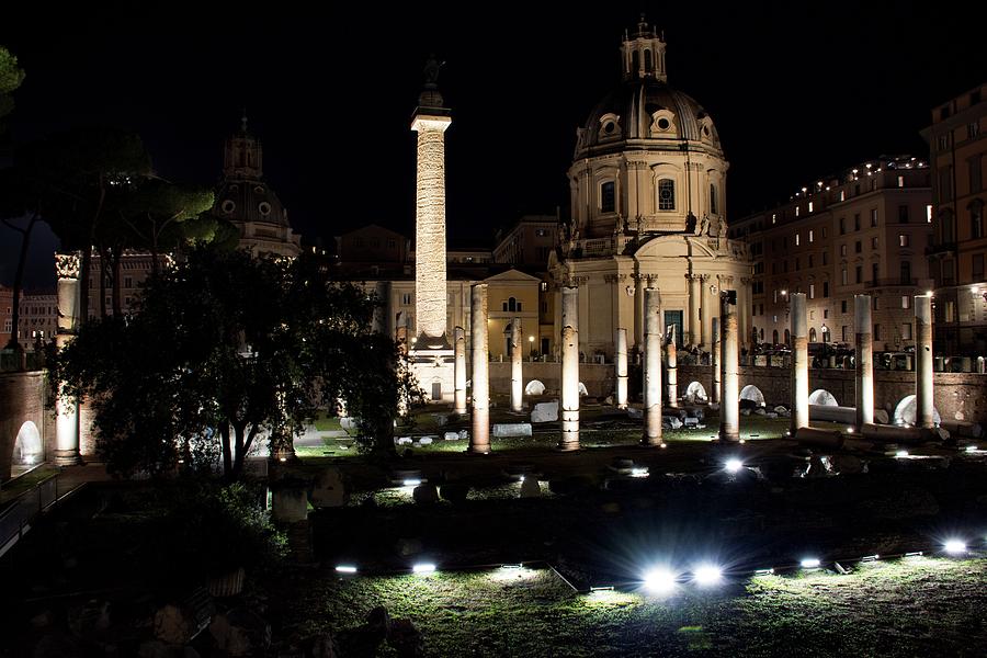 Rome by night Photograph by Robert Grac