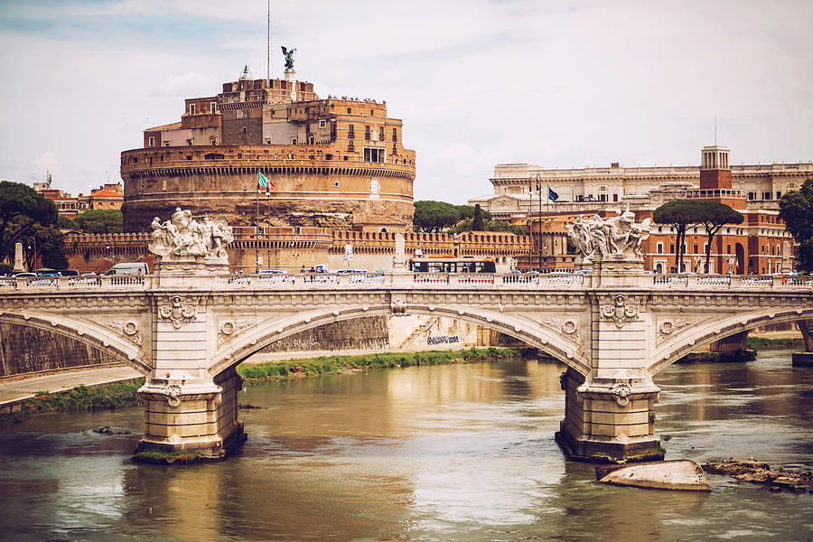 Rome - Castle saint Angelo, Italy by Eduardo Huelin Rome - Castle saint Angelo, Italy by Eduardo Huelin