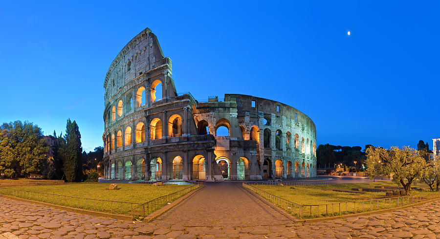 Rome Coliseum Ancient Roman Photograph by Fotovoyager