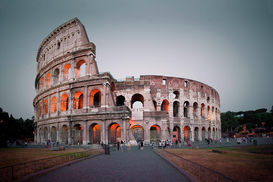 Rome, Coliseum, Italy Digital Art by Anna Serrano