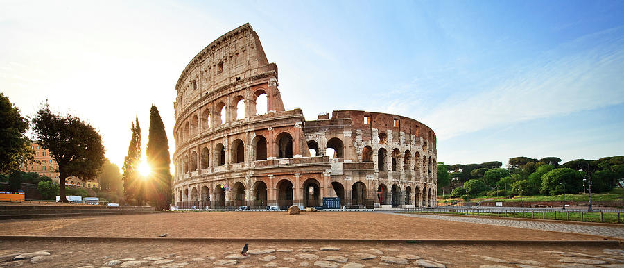 Rome, Coliseum, Italy Digital Art by Luigi Vaccarella