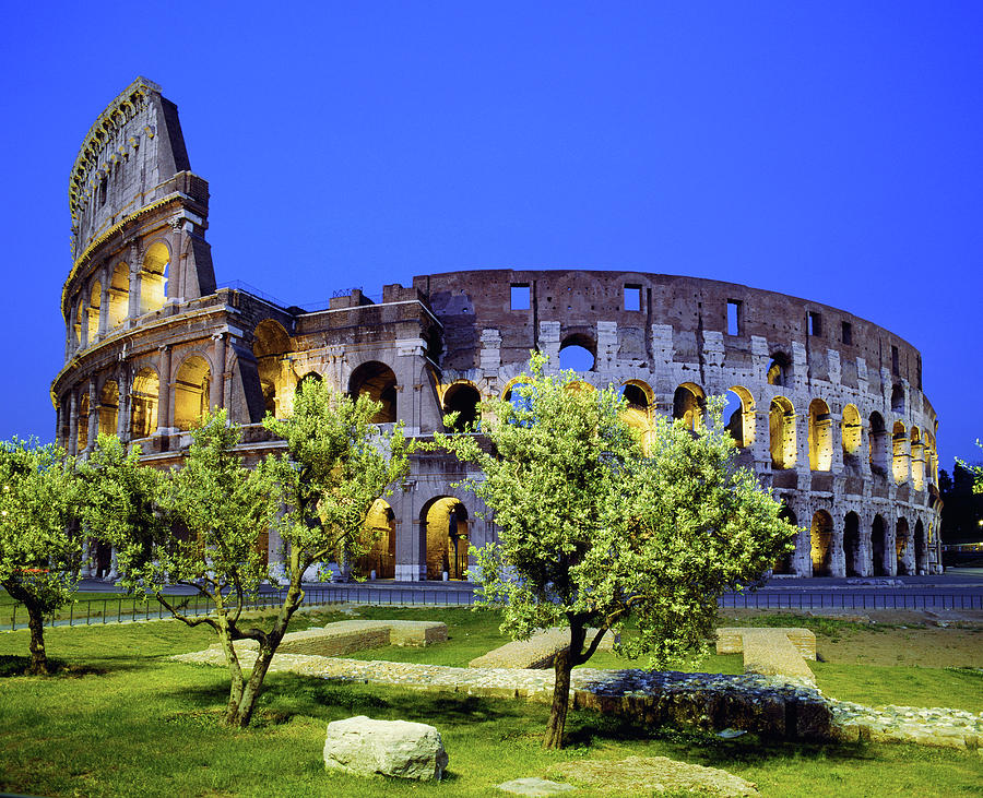 Rome, Coliseum, Italy Digital Art by Massimo Borchi