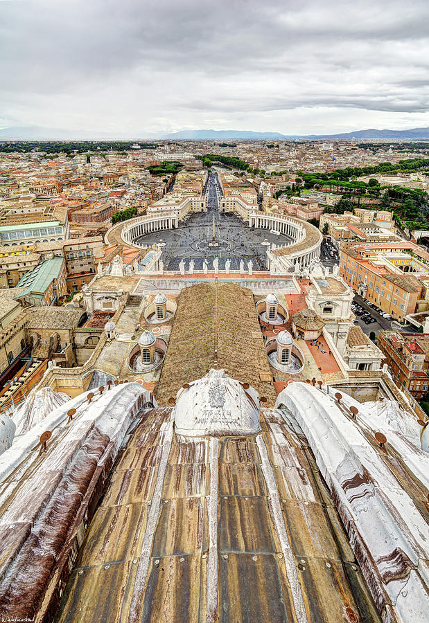Rome from Saint Peters Lantern Photograph by Weston Westmoreland