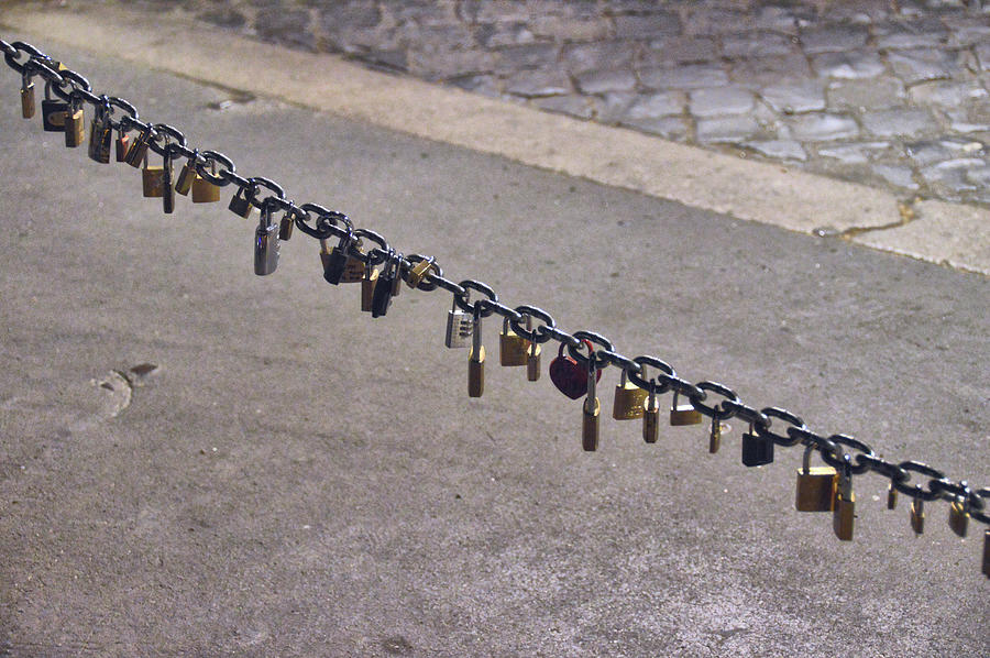 Rome Lovers Locks  Photograph by JAMART Photography