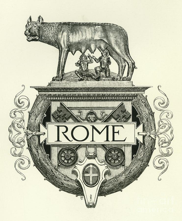 Rome Drawing by Print Collector