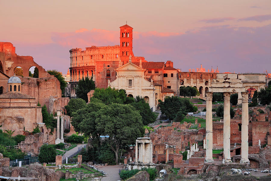 Rome, Roman Forum, Italy Digital Art by Riccardo Spila