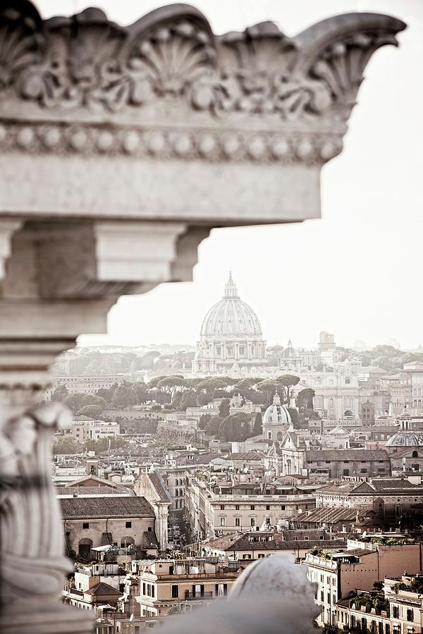 Rome, Saint Pietro Dome, Italy Digital Art by Massimo Ripani