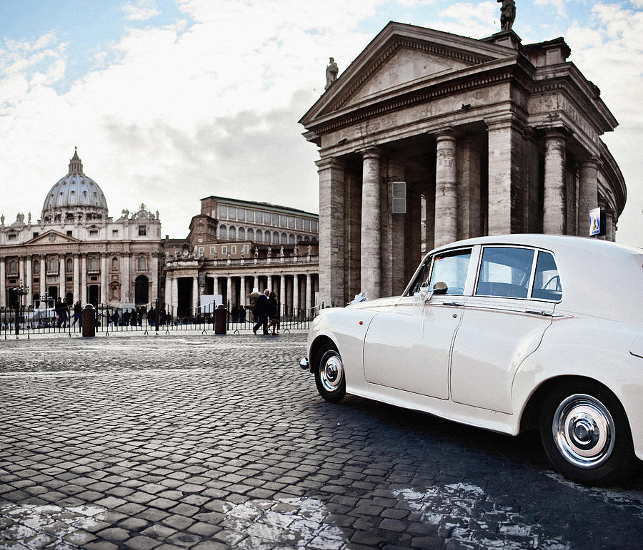 Rome, St Peter Basilica, Wedding Digital Art by Luigi Vaccarella