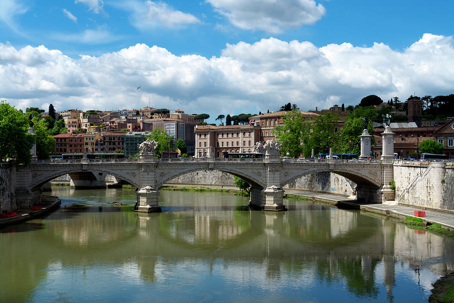 Rome, The Bridge Of Hadrian Photograph by Joachim Messerschmidt
