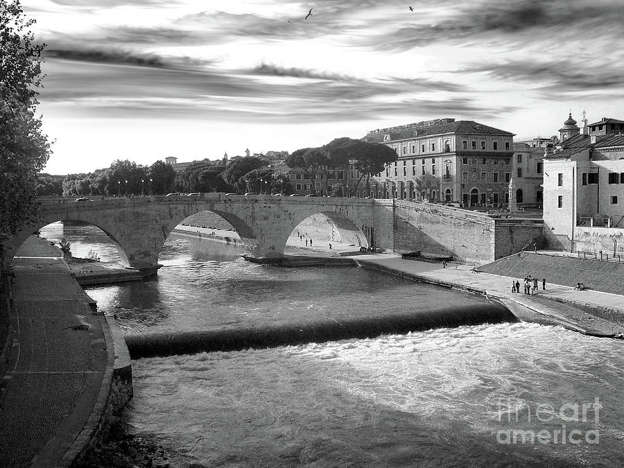 Rome - Tiber River and Tiber Island Photograph by Stefano Senise