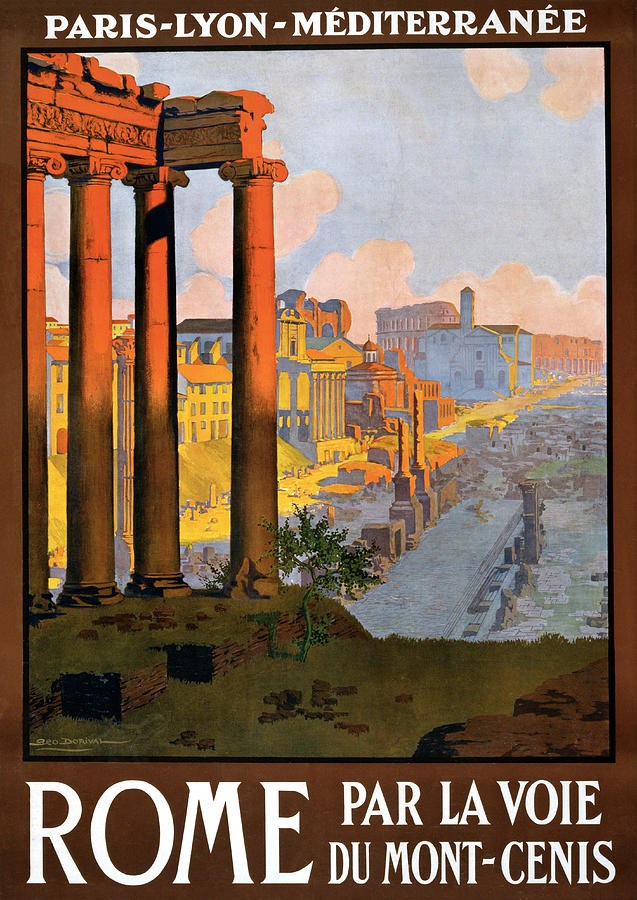 Rome Travel Poster Photograph by Graphicaartis