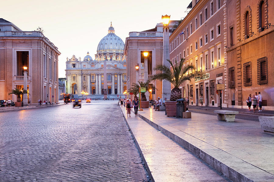 Rome, Vatican City, Italy Digital Art by Anna Serrano