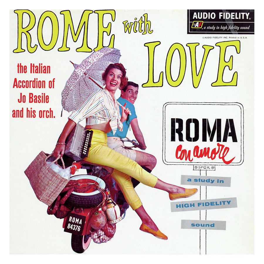 Rome with Love, Jo Basile Album Cover Photograph by Retrographs