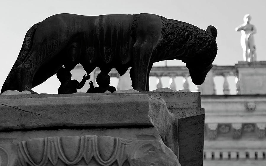 Romulus and Remus in Rome Photograph by Jonathan Thompson
