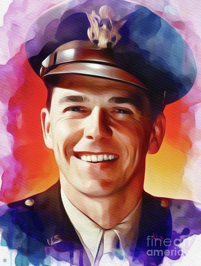 Ronald Reagan, Actor And President Painting
