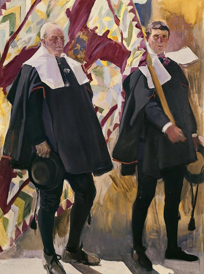 Roncal Valley Types, 1911, Oil on canvas. Painting by Joaquin Sorolla -1863-1923-