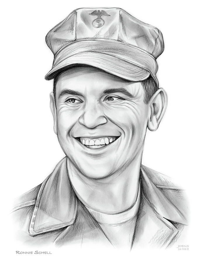 Ronnie Schell Drawing by Greg Joens