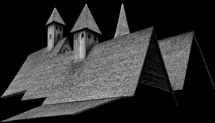 Roofs In Black Photograph by Raffaele Corte
