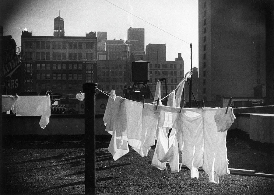 Rooftop Laundry Lines Photograph by The New York Historical Society
