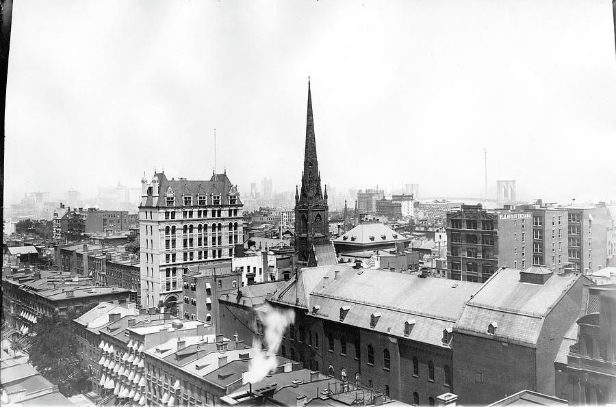 Rooftop View Of Brooklyn Heights Photograph by The New York Historical Society