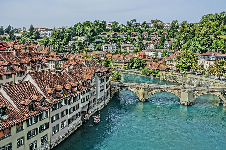 Matching Rooftops in Bern Switzerland Photograph by Patricia Caron