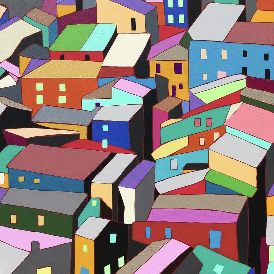 Rooftops I Painting By Nikki Galapon - Fine Art America