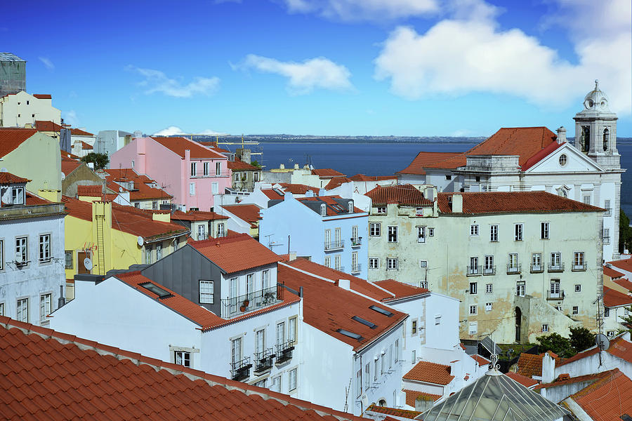 Rooftops Of Alfama Lisbon Photograph