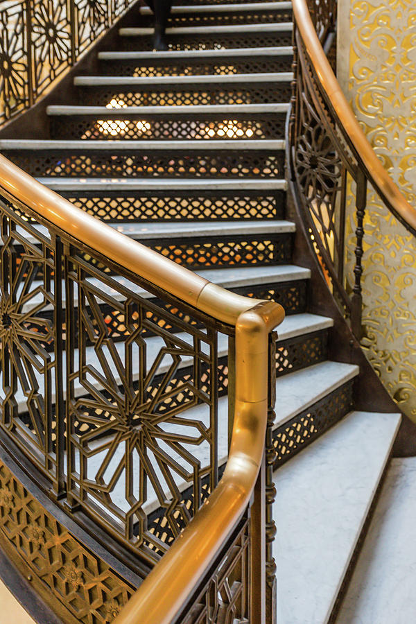 Rookery Building Staircase details Photograph by Lauri Novak