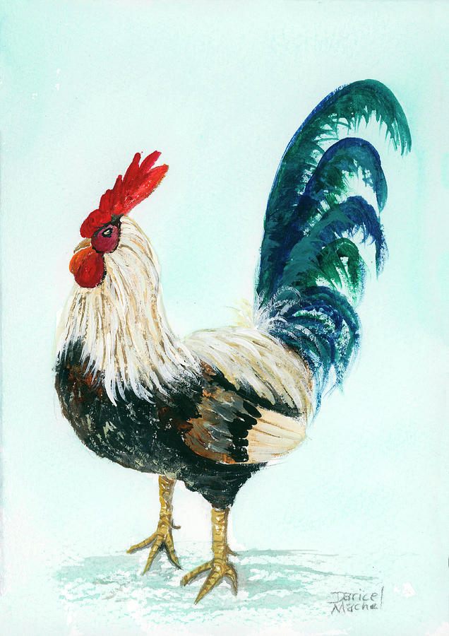 Rooster 8 Painting by Darice Machel McGuire