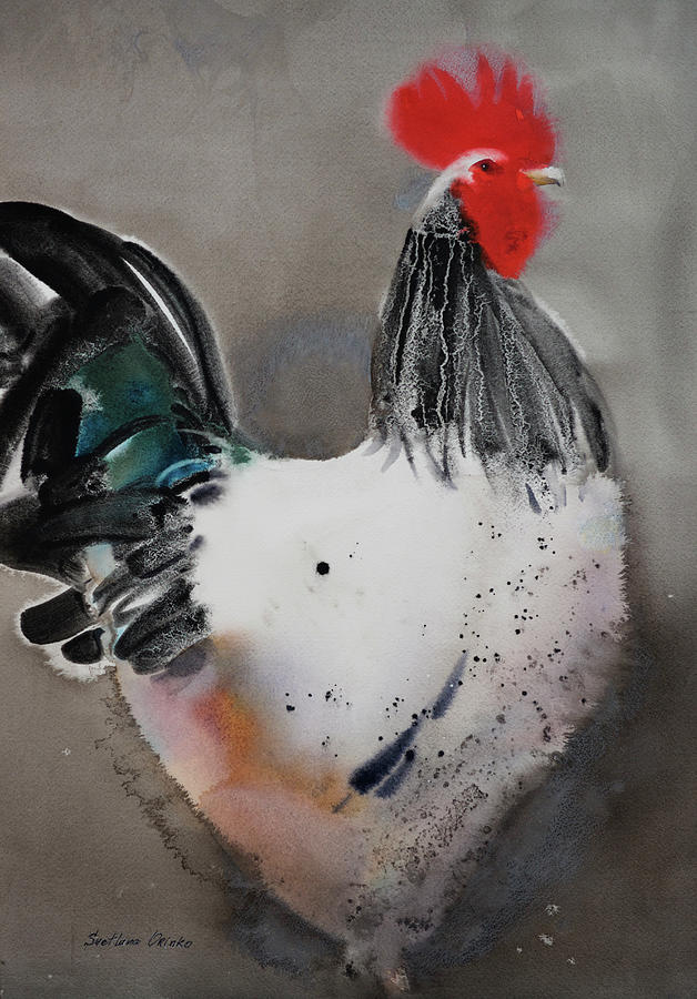 Rooster Painting - Rooster I by Svetlana Orinko
