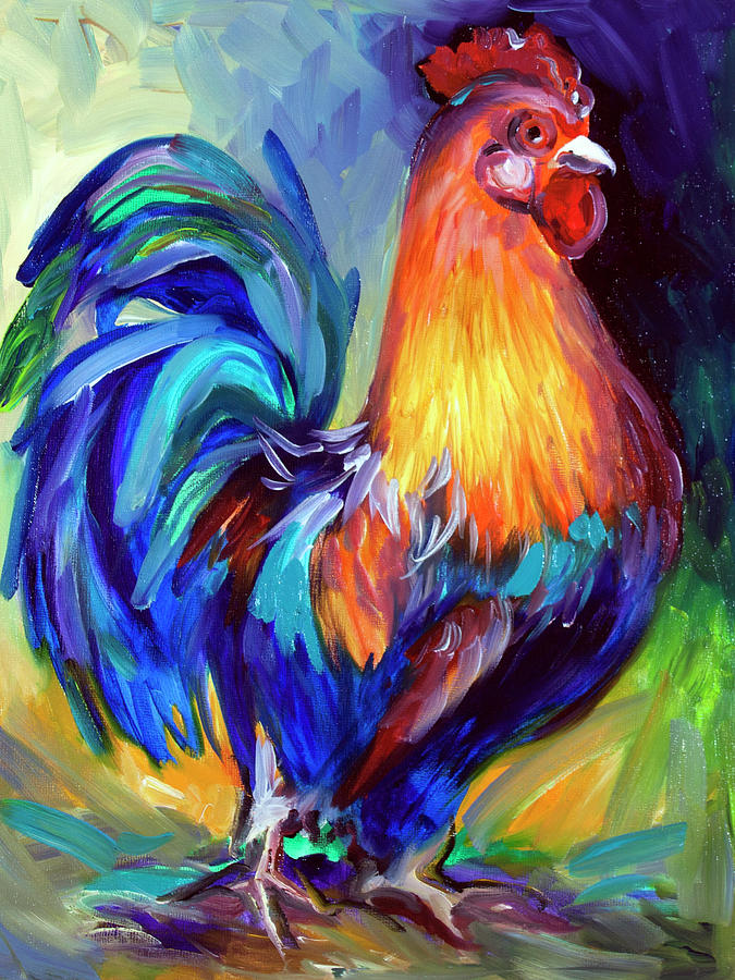 Rooster Painting - Rooster One by Marcia Baldwin