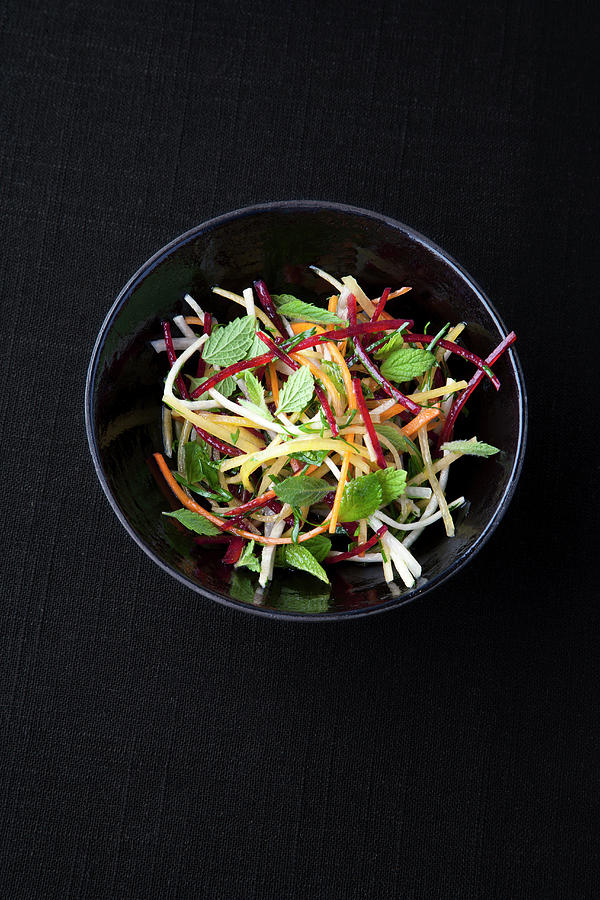 Root Vegetable Salad With Lemon Balm And Cardamom Photograph by Michael Wissing