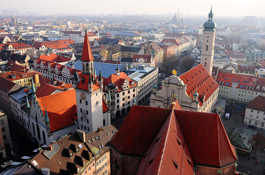 Rooves Of Munich Photograph by Copyrights By Sigfrid López