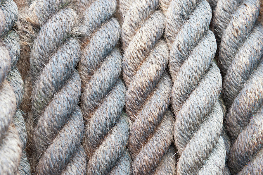 Rope Texture i Photograph by Helen Jackson