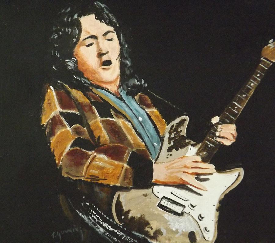 Rory Gallagher Painting by Tony Gunning - Fine Art America