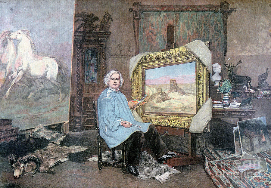 Rosa Bonheur In Her Studio, 1893 Drawing by Print Collector