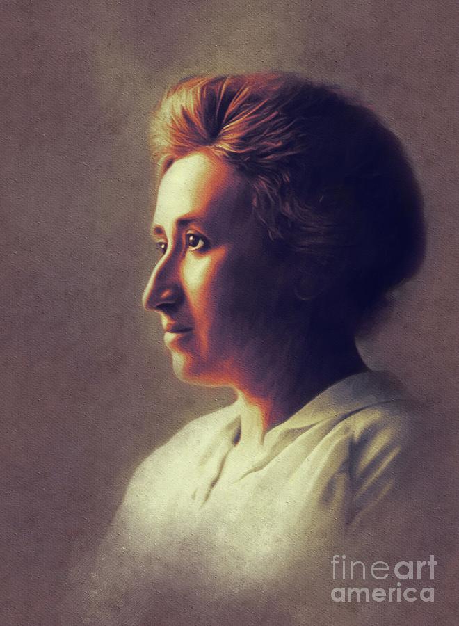 Rosa Luxemburg, Philosopher Painting By Esoterica Art Agency - Pixels