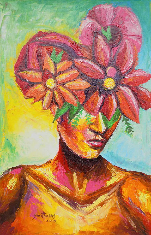 Rosa Moyesii Painting by Olaoluwa Smith