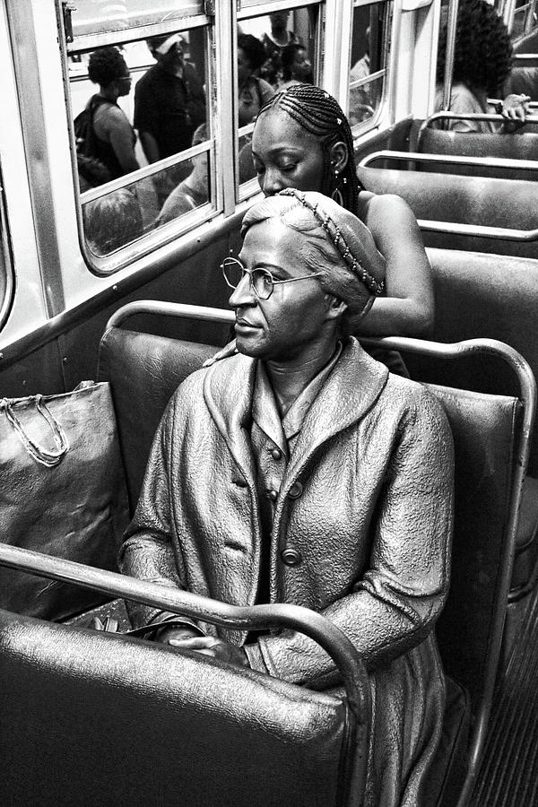 Rosa Parks - A Brave Woman Photograph by Allen Beatty