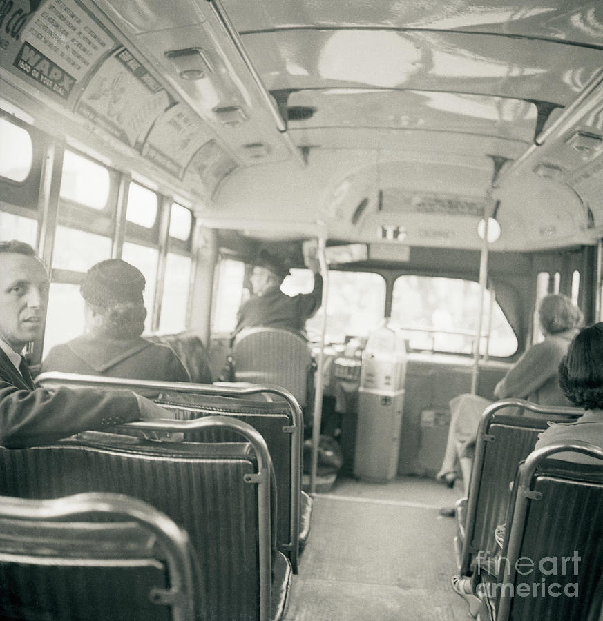 Rosa Parks Sits In Front Of Bus Photograph by Bettmann