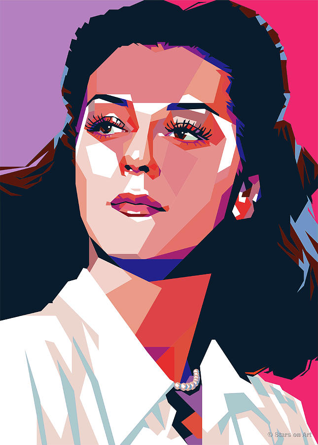Russell Painting - Rosalind Russell by Stars on Art