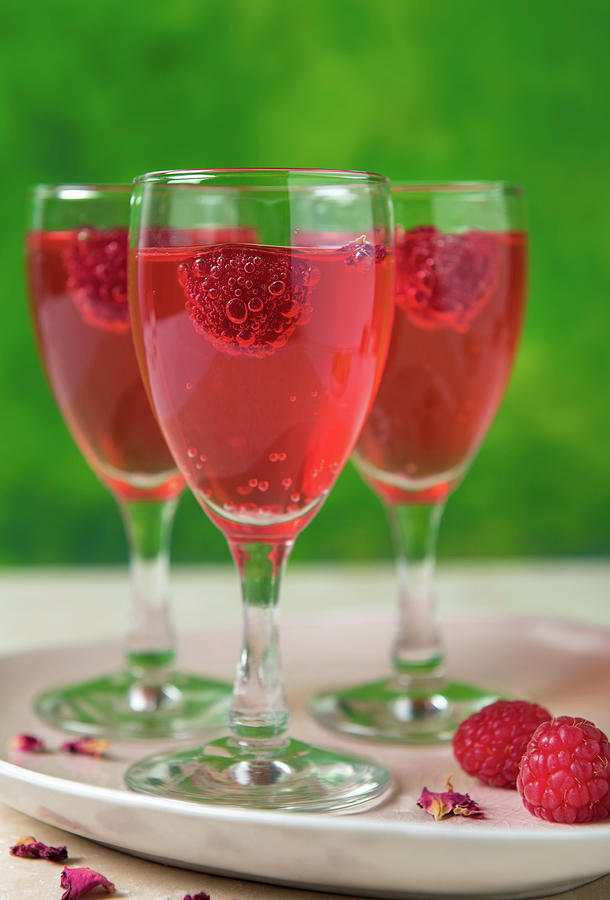 Rose And Raspberry Schnapps Photograph by Komar