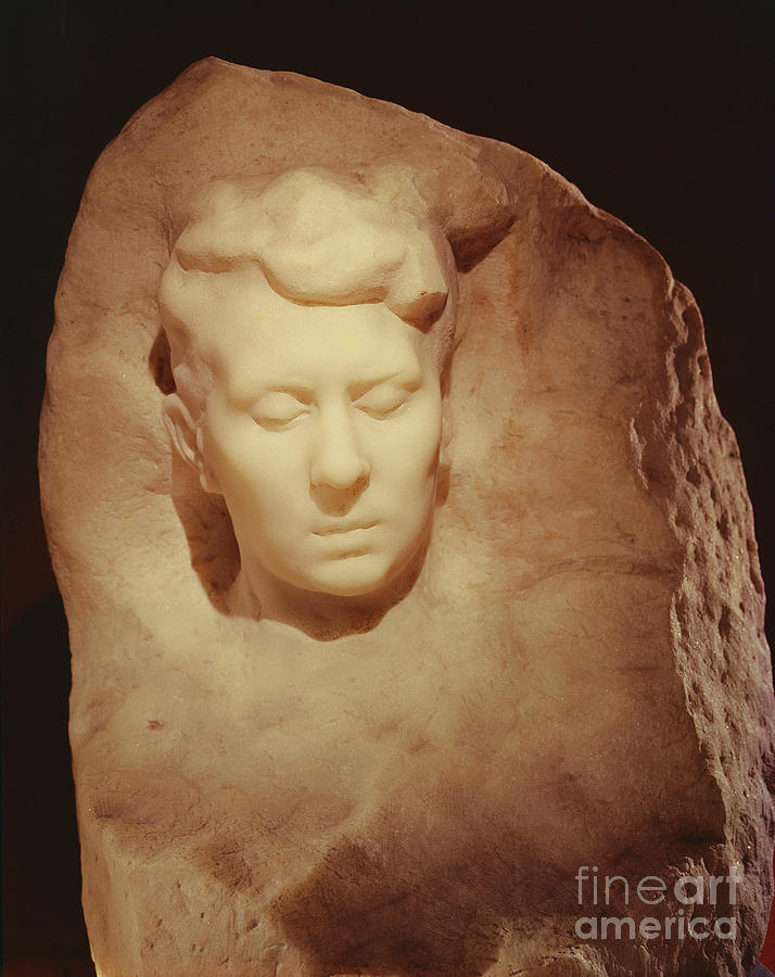 Auguste Rodin Photograph - Rose Bennet, Marble by Auguste Rodin