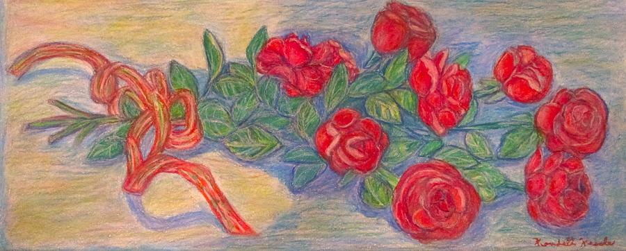 Rose  Bouquet Painting by Kendall Kessler